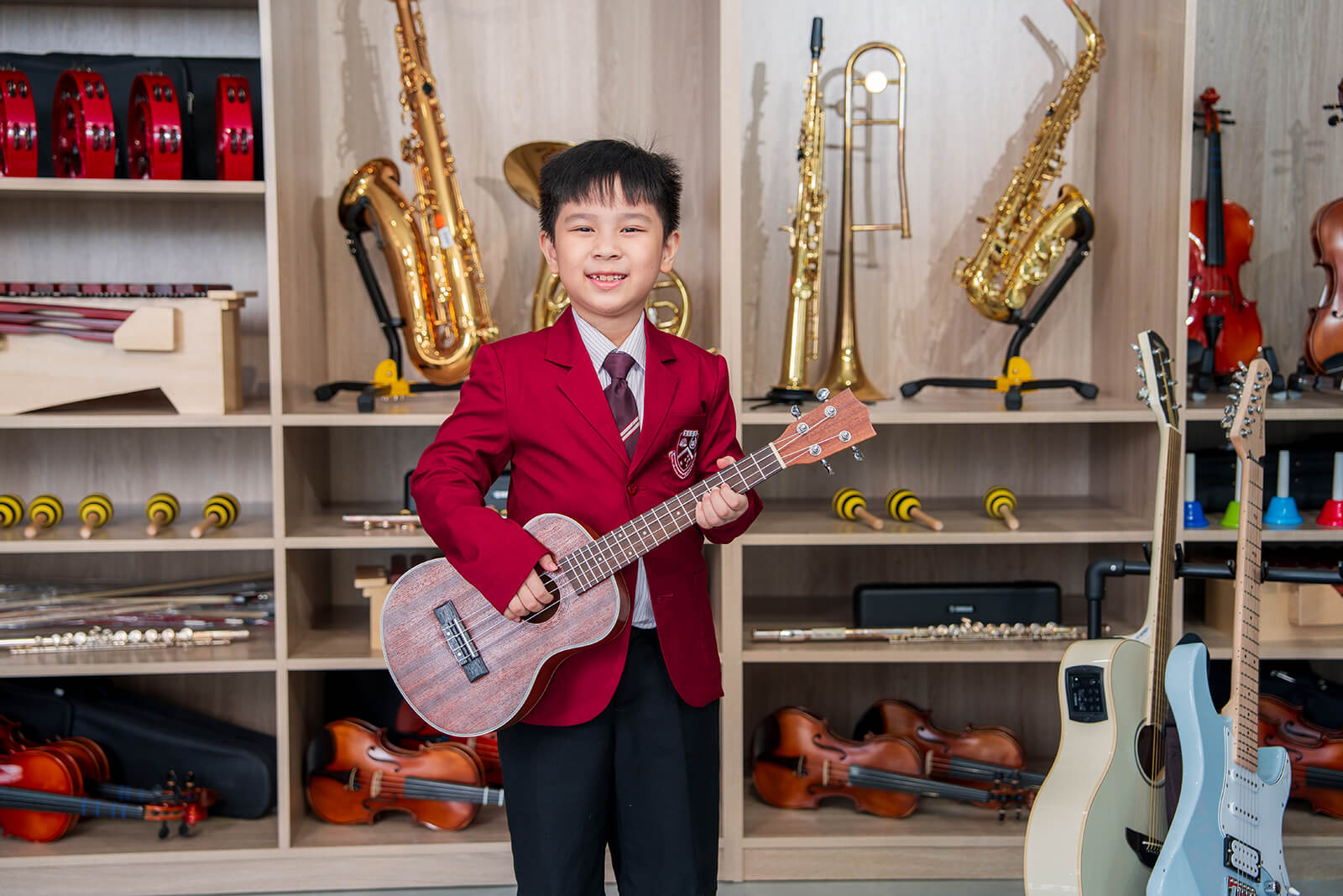 Phòng Âm nhạc tại SISS giúp trẻ phát triển Trí thông minh Âm nhạc