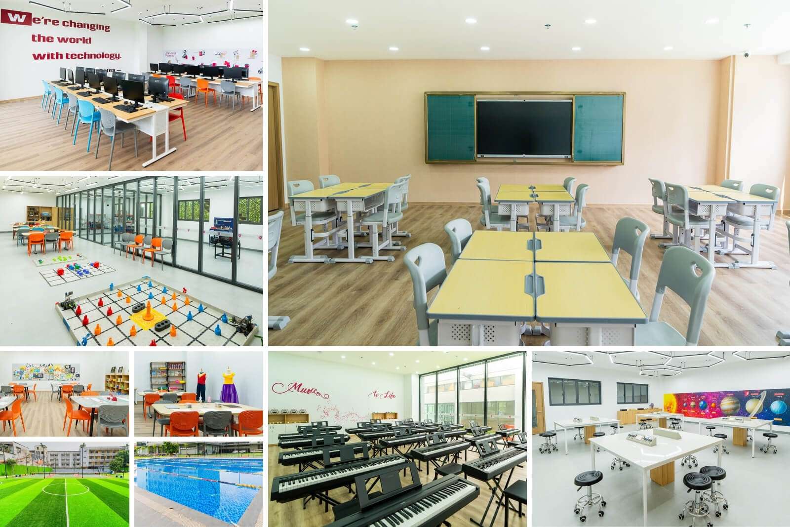 Cơ sơ vật chất đạt tiêu chuẩn quốc tế tại Trường Sydney, 127 Lê Văn Duyệt, Phường Gia Định